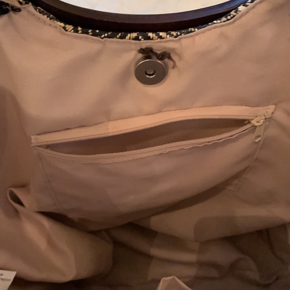 🤗 EUC—Well-made, Lined, Paper-straw Tote with interior pockets - Picture 8 of 16